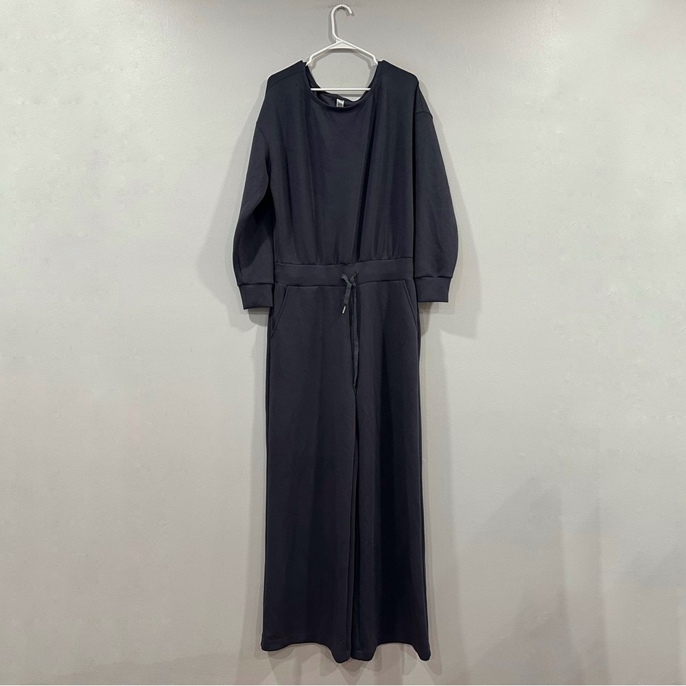 Spanx Air Essentials Navy Long Sleeve Jumpsuit XL